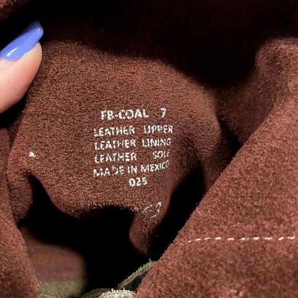 Freebird By Steven Coal Wine Color Lace Up Boot Size 7 Rare Color - Picture 7 of 8